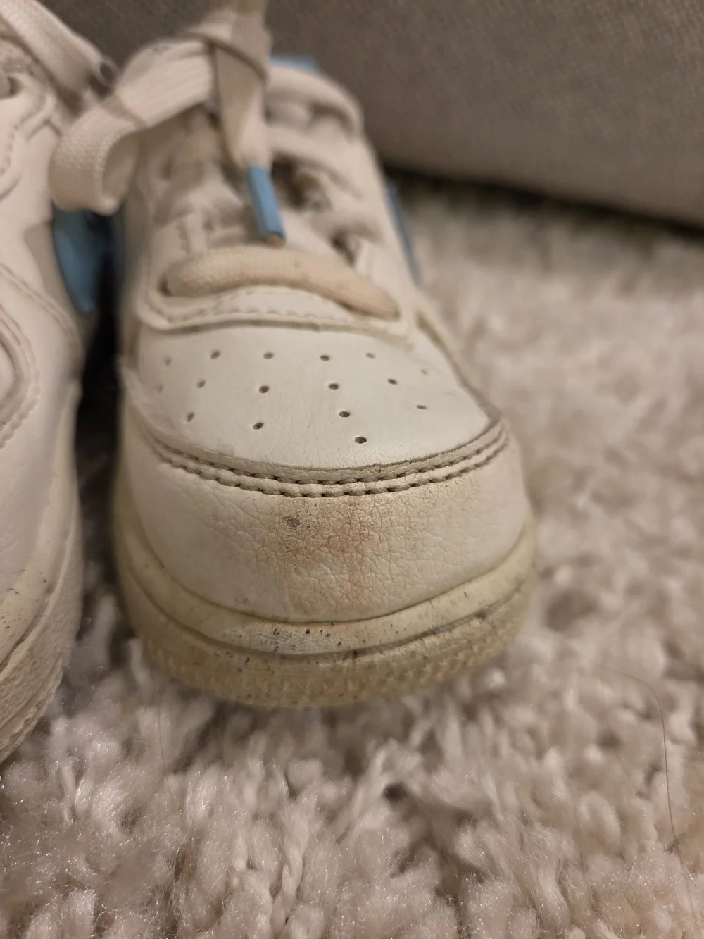 Toddler's Nike Air Force 1 LV8 Sail/Bl Chill-Medium Blue Size 6C